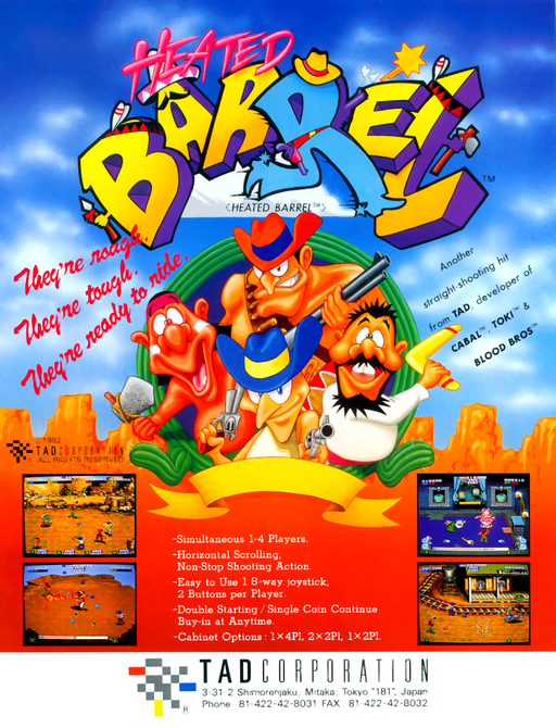 Heated Barrel (World version 2) Arcade Game Cover